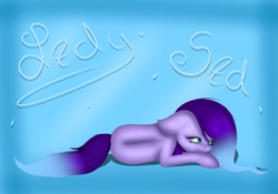 Size: 2927x2048 | Tagged: safe, artist:maneblue, derpibooru import, oc, oc only, earth pony, pony, abstract background, crying, earth pony oc, lying down, prone, sad, solo