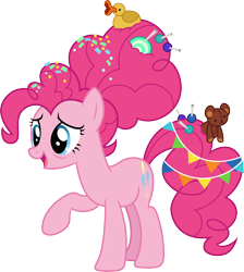 Size: 3000x3346 | Tagged: safe, artist:cloudyglow, derpibooru import, pinkie pie, earth pony, pony, the last problem, .ai available, female, mare, older, older pinkie pie, simple background, solo, transparent background, vector