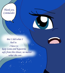 Size: 600x678 | Tagged: safe, artist:ask--luna-and-rarity, derpibooru import, princess luna, alicorn, pony, series:arc 1, female, implied lesbian, implied rariluna, implied rarity, implied shipping, offscreen character, solo