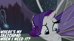 Size: 1280x720 | Tagged: safe, derpibooru import, edit, edited screencap, editor:quoterific, screencap, rarity, breezie, pony, unicorn, it ain't easy being breezies, season 4, breeziefied, female, mare, rarbreez, solo, species swap