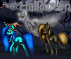 Size: 2686x2233 | Tagged: safe, artist:maneblue, derpibooru import, oc, oc only, earth pony, ghost, pony, undead, unicorn, zombie, zombie pony, hat, horn, paw prints, raised hoof, raised leg, unicorn oc, witch hat