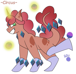 Size: 1033x1000 | Tagged: safe, artist:undergamergirl, derpibooru import, oc, original species, unicorn, adoptable, closed species, crysvalonia, gemstone pony, gemstones, magic, simple background, transparent background