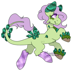 Size: 2500x2500 | Tagged: safe, artist:h-analea, derpibooru import, oc, oc:gustav, original species, closed species, commission, crysvalonia, gemstone pony, gemstones, male, purple eyes, purple mane, simple background, stallion, transparent background