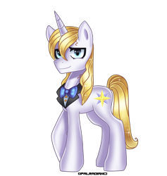 Size: 3600x3800 | Tagged: safe, artist:opal_radiance, derpibooru import, prince blueblood, pony, unicorn, blood, blue, body, full, full body, high res, hooves, horn, male, my little pony, prince, royal, signature, simple background, smiling, solo, stallion, standing, tail, transparent background