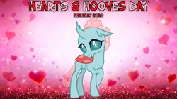 Size: 2063x1161 | Tagged: safe, artist:cheezedoodle96, artist:not-yet-a-brony, derpibooru import, ocellus, changeling, 2022, february, hearts and hooves day, holiday, lyrics in the description, smiling, song in the description, song reference, valentine's day, youtube link in the description