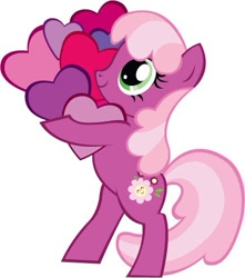 Size: 435x493 | Tagged: safe, derpibooru import, cheerilee, earth pony, pony, bipedal, facebook, female, heart, holiday, mare, official, simple background, solo, valentine, valentine's day, white background