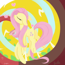 Size: 1280x1280 | Tagged: safe, artist:brella, derpibooru import, fluttershy, pegasus, pony, cute, eyes closed, female, mare, shyabetes, underhoof