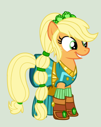 Size: 1872x2360 | Tagged: safe, artist:yulianapie26, derpibooru import, applejack, pony, equestria girls, legend of everfree, base used, clothes, dress, equestria girls outfit, eyelashes, female, freckles, mare, simple background, smiling, solo