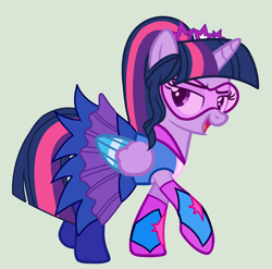 Size: 2176x2152 | Tagged: safe, artist:yulianapie26, derpibooru import, twilight sparkle, twilight sparkle (alicorn), alicorn, pony, equestria girls, legend of everfree, base used, clothes, colored wings, dress, equestria girls outfit, eyelashes, female, mare, simple background, solo, two toned wings, visor, wings
