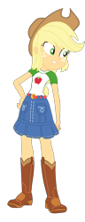 Size: 1900x4943 | Tagged: safe, artist:gmaplay, derpibooru import, applejack, better together, equestria girls, happily ever after party, simple background, solo, transparent background