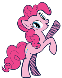 Size: 5346x6690 | Tagged: safe, artist:galaxyart, derpibooru import, pinkie pie, earth pony, pony, absurd resolution, bipedal, simple background, solo, transparent background