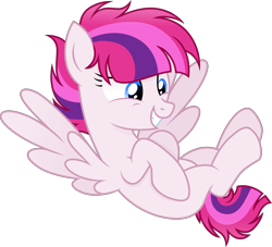 Size: 4220x3824 | Tagged: safe, artist:cirillaq, derpibooru import, oc, oc only, oc:pink gadget, pegasus, pony, absurd resolution, female, full body, grin, hooves, mare, pegasus oc, show accurate, simple background, smiling, solo, spread wings, tail, transparent background, wings