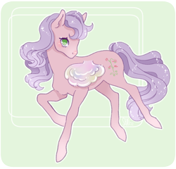 Size: 2869x2756 | Tagged: safe, artist:shaiyeh, derpibooru import, lily (g1), pegasus, pony, solo
