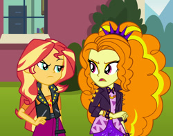 Size: 1024x805 | Tagged: safe, artist:emeraldblast63, derpibooru import, adagio dazzle, sunset shimmer, comic:the tale of two sunsets, equestria girls