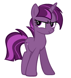 Size: 658x721 | Tagged: safe, artist:rubyg242, derpibooru import, oc, oc:fireworks, pony, unicorn, base used, female, magical lesbian spawn, mare, offspring, parent:tempest shadow, parent:twilight sparkle, parents:tempestlight, simple background, solo, transparent background