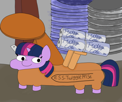 Size: 6048x5036 | Tagged: safe, derpibooru import, twilight sparkle, oc, oc:twiggy, unicorn, soda can, solo, star trek, twiggie