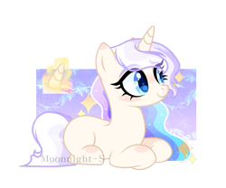 Size: 2540x2112 | Tagged: safe, artist:moonnightshadow-mlp, derpibooru import, oc, oc only, oc:estrella glow, pony, unicorn, female, lying down, mare, prone, simple background, solo, transparent background