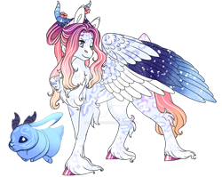 Size: 900x716 | Tagged: safe, artist:malinraf1615, derpibooru import, oc, pegasus, pony, female, horns, mare, simple background, solo, transparent background