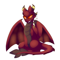 Size: 2000x2000 | Tagged: safe, artist:star-theft, derpibooru import, oc, oc only, dragon, crown, dragon oc, dreamworks face, grin, high res, jewelry, looking at you, regalia, simple background, sitting, smiling, smiling at you, solo, transparent background