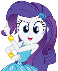 Size: 2347x2866 | Tagged: safe, artist:sketchmcreations, derpibooru import, rarity, better together, equestria girls, holidays unwrapped, bracelet, clenched fist, female, jewelry, o come all ye squashful, open mouth, pointing, raised arm, rarity peplum dress, simple background, smiling, transparent background, vector