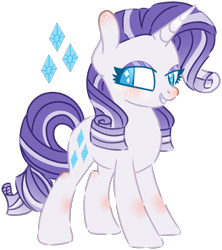 Size: 1221x1377 | Tagged: safe, artist:maximumpiracy, derpibooru import, rarity, pony, unicorn, base used, blushing, eyelashes, female, grin, makeup, mare, simple background, smiling, solo, transparent background