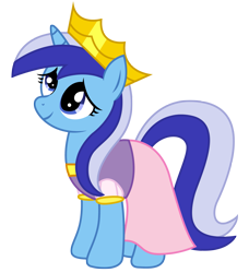 Size: 2729x2989 | Tagged: source needed, useless source url, safe, artist:third uncle, derpibooru import, minuette, pony, unicorn, hearth's warming eve (episode), background pony, clothes, costume, crown, female, full body, hearth's warming eve, high res, hooves, horn, jewelry, mare, regalia, simple background, smiling, solo, standing, tail, transparent background, two toned mane, two toned tail, unicorn tribe
