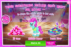 Size: 1035x688 | Tagged: safe, derpibooru import, advertisement, costs real money, female, gameloft, gem, mare, official