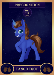 Size: 1300x1800 | Tagged: safe, artist:dusthiel, derpibooru import, part of a set, oc, oc:tango trot, pony, unicorn, magic, male, solo, stallion, virgo