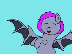 Size: 1600x1200 | Tagged: safe, derpibooru import, oc, oc only, bat pony, pony, 1000 hours in ms paint, beginner artist, cute, full body, simple background