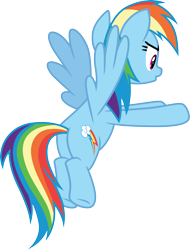 Size: 3000x3954 | Tagged: safe, artist:cloudyglow, derpibooru import, rainbow dash, the end in friend, .ai available, simple background, solo, transparent background, vector