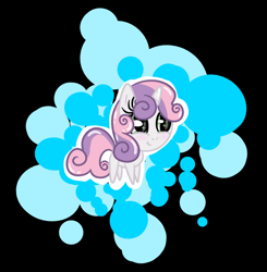 Size: 672x687 | Tagged: safe, artist:serra20, derpibooru import, sweetie belle, pony, unicorn, abstract background, chibi, female, filly, foal, solo