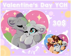 Size: 1420x1133 | Tagged: safe, artist:woonborg, derpibooru import, commission, couple, heart, hearts and hooves day, holiday, hug, valentine, valentine's day, ych example, ych result, your character here