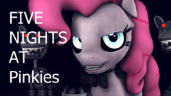 Size: 1280x720 | Tagged: safe, artist:maideshy, derpibooru import, earth pony, pony, 3d, animatronic, crossover, endoskeleton, five nights at freddy's, five nights at pinkie's, reference used, source filmmaker, teaser, trio
