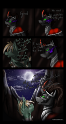 Size: 1025x1920 | Tagged: safe, derpibooru import, oc, bat pony, pony, unicorn, bat pony oc, fancomic