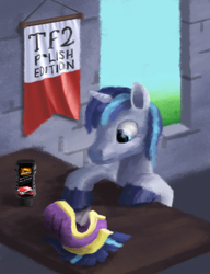 Size: 1920x2500 | Tagged: safe, derpibooru import, shining armor, /mlp/, /mlp/ tf2 general, armor, poland, polish, polishing, pun, team fortress 2