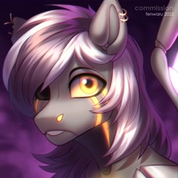 Size: 2000x2000 | Tagged: safe, artist:fenwaru, derpibooru import, oc, pony, bust, solo