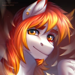 Size: 2000x2000 | Tagged: safe, artist:fenwaru, derpibooru import, oc, pegasus, pony, bust, solo