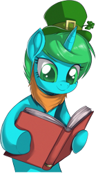 Size: 937x1655 | Tagged: safe, artist:nauyaco, derpibooru import, oc, pony, unicorn, book, female, hat, mare, simple background, solo, transparent background