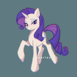 Size: 2000x2000 | Tagged: safe, artist:deerlaurs, derpibooru import, rarity, pony, unicorn, female, looking at you, mare, simple background, solo, teal background