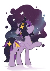 Size: 636x900 | Tagged: safe, artist:snow angel, derpibooru import, oc, oc only, pegasus, pony, female, looking up, mare, simple background, solo, stars, white background