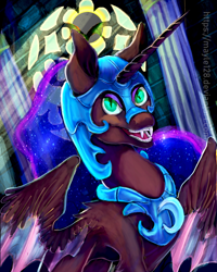 Size: 1024x1280 | Tagged: safe, artist:may-li128, derpibooru import, nightmare moon, alicorn, pony, female, solo