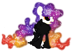 Size: 1700x1200 | Tagged: safe, artist:galeemlightseraphim, derpibooru import, oc, oc only, pony, black sclera, constellation, ethereal mane, galaxy mane, simple background, transparent background