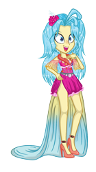 Size: 1007x1804 | Tagged: safe, artist:yulianapie26, derpibooru import, princess skystar, oc, oc only, equestria girls, my little pony: the movie, base used, clothes, equestria girls-ified, female, high heels, shoes, simple background, skirt, smiling, solo, transparent background