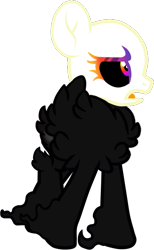 Size: 368x597 | Tagged: safe, artist:galeemlightseraphim, derpibooru import, oc, oc only, oc:galeem light, pony, bald, base used, black sclera, chest fluff, eyelashes, open mouth, simple background, solo, transparent background