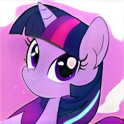 Size: 1024x1024 | Tagged: safe, artist:thisponydoesnotexist, derpibooru import, twilight sparkle, pony, horn, i have no mouth and i must scream, neural network, not twilight sparkle
