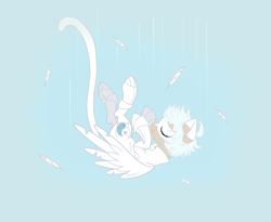 Size: 4408x3616 | Tagged: safe, artist:mielthedarkfox, derpibooru import, pegasus, pony, falling, miraculous ladybug, ponified, solo, wings