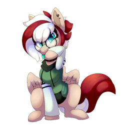 Size: 1280x1280 | Tagged: safe, artist:star-theft, derpibooru import, oc, pegasus, pony, clothes, female, glasses, green tongue, hoodie, mare, simple background, solo, tongue, tongue out, transparent background