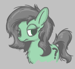 Size: 314x292 | Tagged: safe, ponerpics import, oc, oc:anon filly, earth pony, pony, aggie.io, female, filly, foal, frown, lowres, mare, simple background