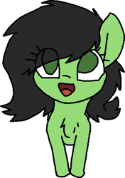 Size: 435x617 | Tagged: safe, artist:smoldix, ponerpics import, oc, oc:anon filly, pony, chest fluff, female, filly, foal, looking up, mare, open mouth, simple background, smiling, transparent background