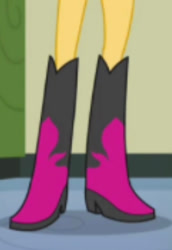 Size: 603x878 | Tagged: safe, sunset shimmer, equestria girls, boots, high heel boots, pictures of legs, solo